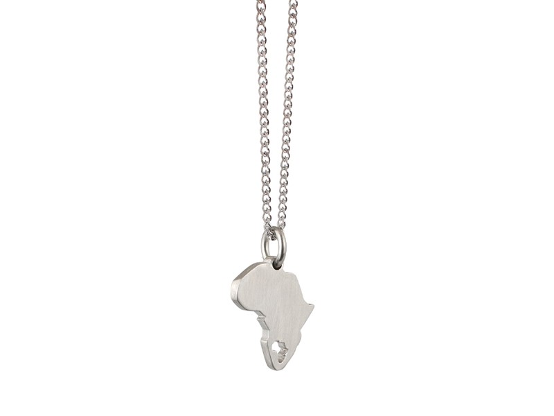 Africa in Africa Map Necklace Africa in Africa Map Necklace